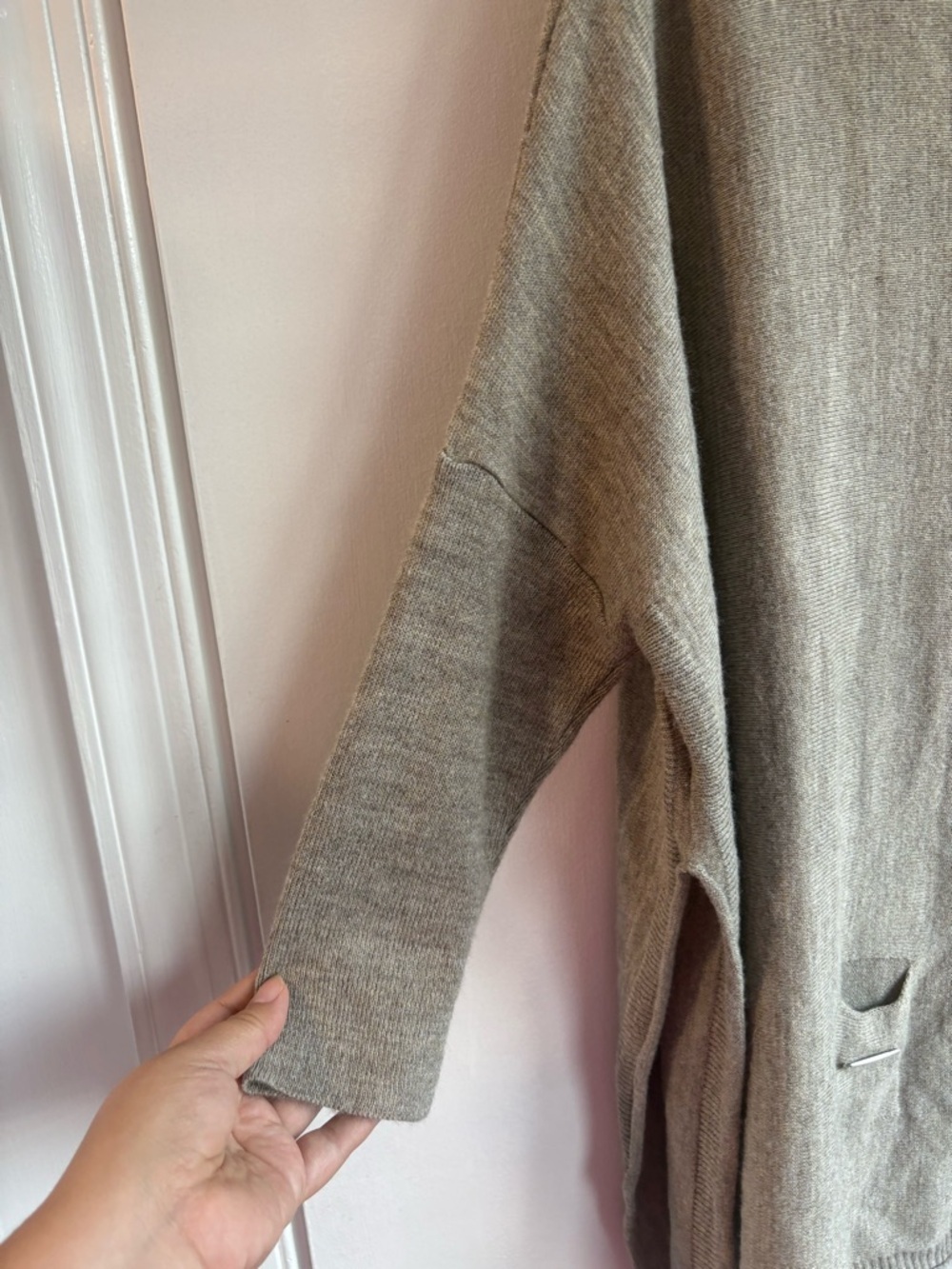 MerSea Catalina Sweater in Driftwood light brown. - Picture 5 of 7
